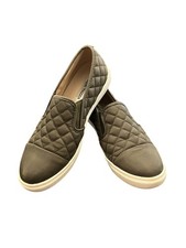 Steve Madden Sneaker Women 9M Olive Quilted Zaander Comfort Shoe Slip On