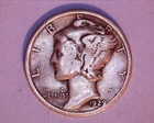 1929 MERCURY DIME***  127-6A