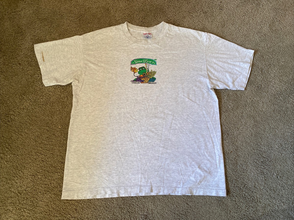 Vintage Senor Frog's Cancun Mexico Double Sided Single Stitch