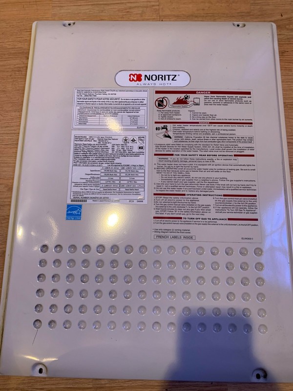 Noritz NRC111 front cover - access panel - door