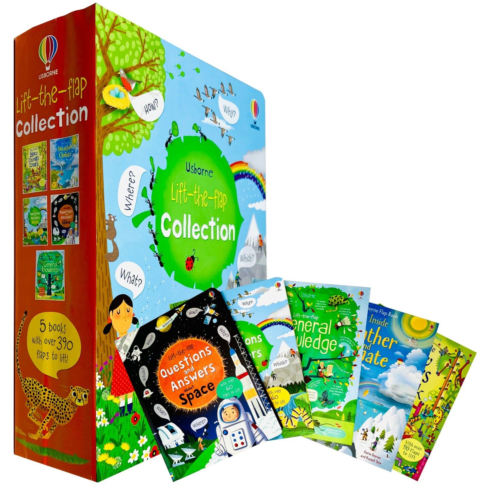 Usborne Lift-the-Flap Collection 5 Books Set by Katie Daynes (How Things Work)