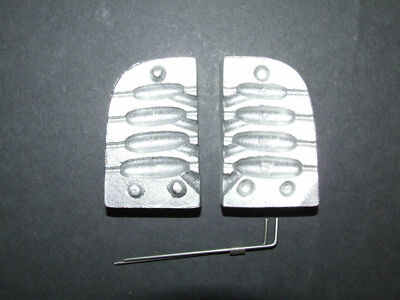 INLINE MOLD 4 6 8 10g BLEIGEWICHT DROP SHOT SCHWIMMER FLIEGEN C KÖDER MEERESANGELN