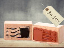 Motivstempel Poststempel Briefmarke 3x5cm – Vintage Stempel für Karten & Deko