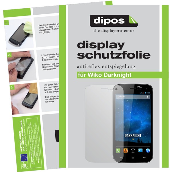 2X Schutzfolie FüR Wiko Darknight Matt Displayschutzfolie Folie Displayfolie-image