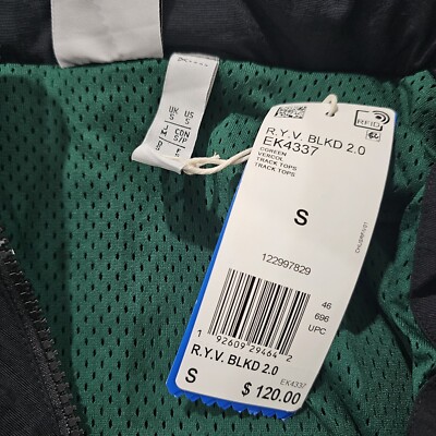 Adidas Originals R.Y.V. BLKD 2.0 Men's Track Jacket College Green