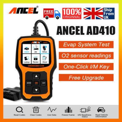 ANCEL AD410 Universal Car Code Reader OBD2 Scanner Check Engine Diagnostic Tool 