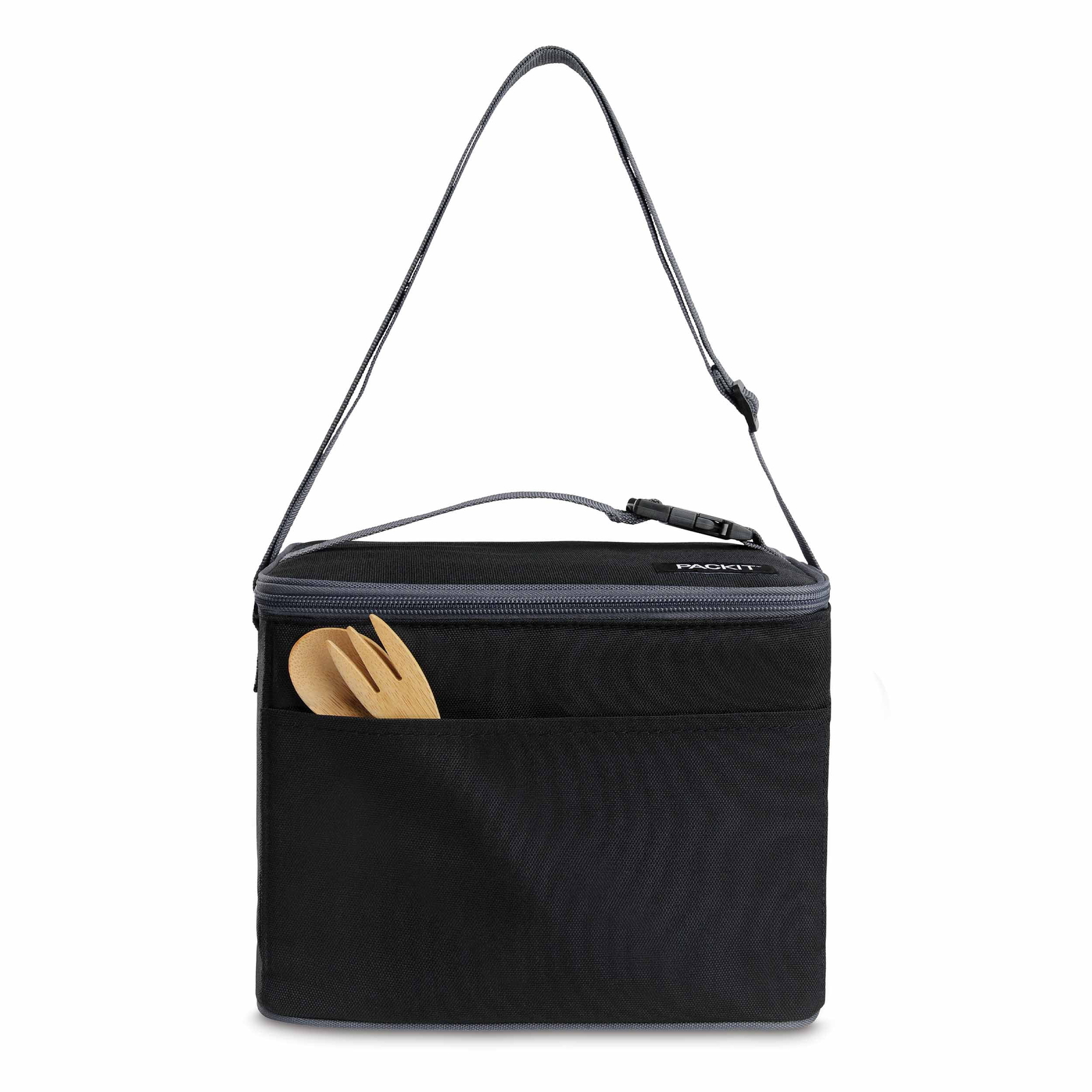 Heavy Duty Polyester Canvas Lunch Cooler, 9 Can Capacity, Black