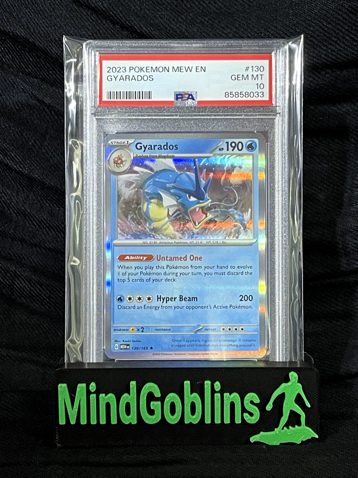 2023 POKEMON MEW EN-151 130 GYARADOS PSA: GEM MINT 10