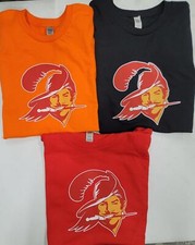 30815 TAMPA BAY BUCCANEERS Throwback ORANGE BLACK RED VINTAGE T-Shirt NEW