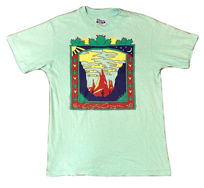 Vintage 1980's Coyote Canyon MOAB Utah Graphic Print T-Shirt - USA Made - M