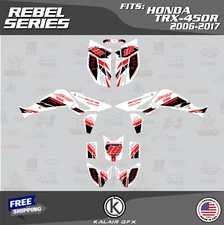 Graphics Kit for HONDA TRX450R TRX 450R (2006-2017) 16 Mil Rebel - Red Shift