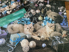 Springbok Christmas Kittens Jigsaw Puzzle 1000 PC Complete