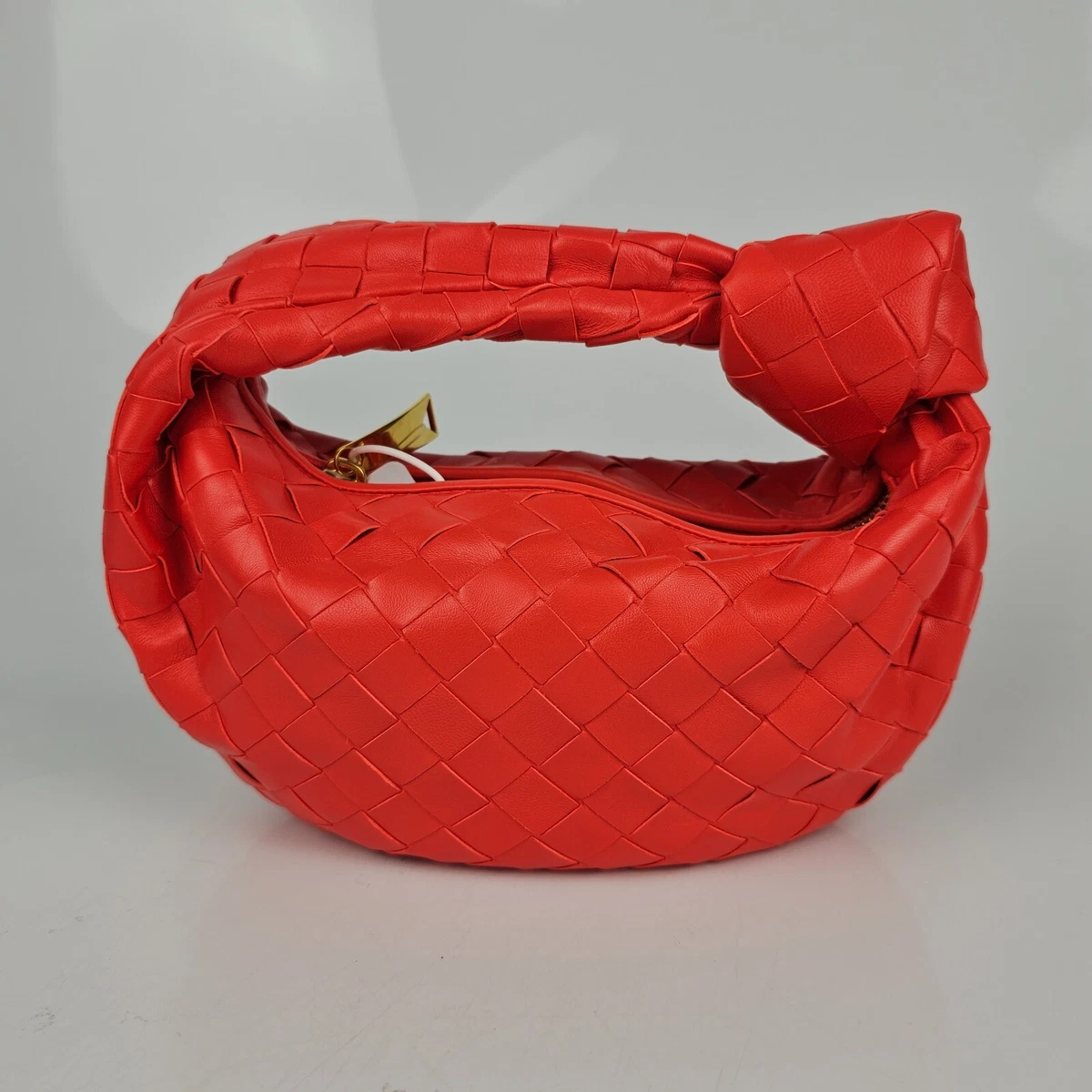 Bottega Veneta Bv Jodie Mini Leather Tote in Red