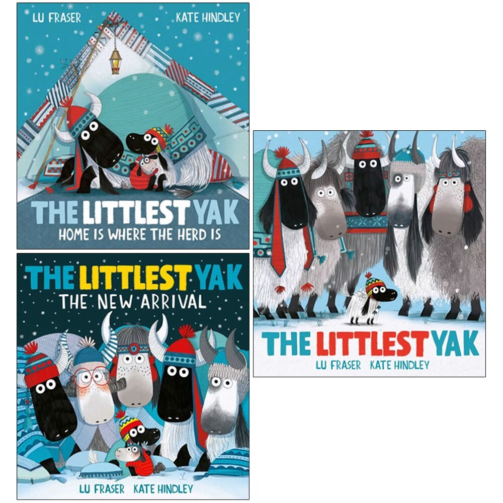 Littlest Yak Series Collection 3 Books Set by Lu Fraser,Kate Hindley New Arrival