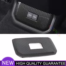 For Toyota Highlander 2020-2022 Steel Carbon Fiber Rear USB Socket Switch Cover