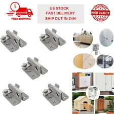 5PCS Flip Latch Thickened Heavy Duty Hasp Safety Sliding Door Lock Gate Latches