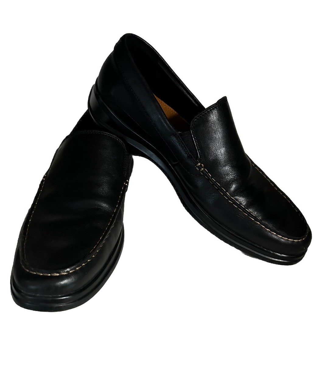 Cole Haan Grand OS C25938 Mens 10 M Black Leather Slip On Dress Loafers Santa Barbara Venetian Loafer – Shoezen main image 2