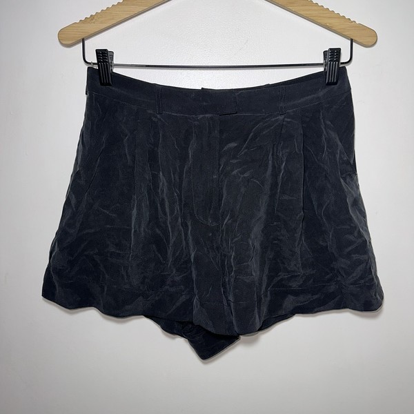 ZIMMERMANN Black Silk Party Cocktail Dress Shorts Size 0 #31759