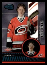 2003-04 Pacific Invincible Eric Staal Rookie 24/350 #105 Hurricanes RC JX043