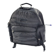 Baby Diaper Bag Backpack Eddie Bauer Gray Black Nylon Pockets Insulated Pouch