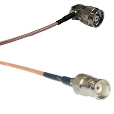 RG316 RP-TNC Male Angle to BNC FEMALE RF Cable Rapid-SHIP LOT