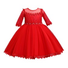 Baby Girl flowers dress little girls Princess dress for wedding party birthday