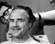 8x10 Print Marlon Brando During the Filming of The Godfather Paramount 1972 #RDD