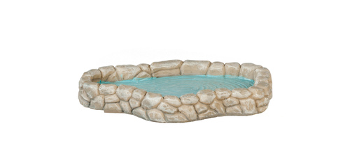 Dolls House Pond Grey Shaped Resin Garden Feature JASPERS Miniature 1:12th Scale