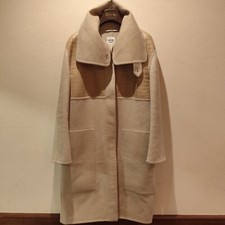 HERMES Crocodile Double-faced 100% Cashmere Coat Size 36FR