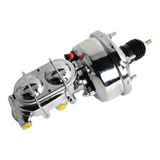 Street Hot Rod Power Brake Booster Master Cylinder Combo 7 Inch Chrome