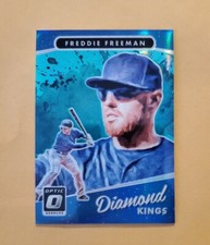 2017 Optic Diamond Kings Aqua 5/299 Freddie Freeman #2 Jersey Number 1/1 Prizm