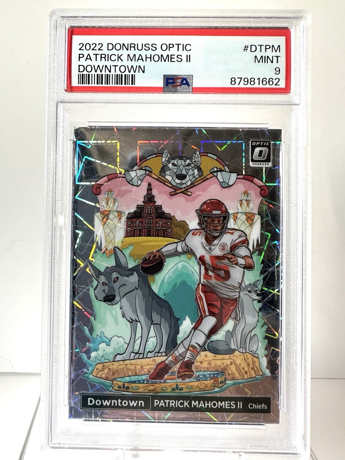 2022 Donruss Optic Patrick Mahomes  Downtown PSA 9