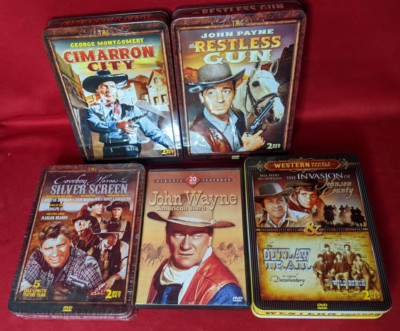 Lot Of 5 Country DVD's The Outlaw Trail/Cimarron City/The Restless Gun