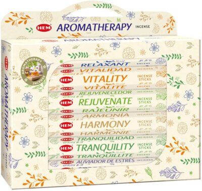 HEM Aromatherapy Gift Set for Cleansing & Meditation Incense Sticks - Pack of 6 