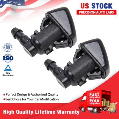 Washer Fluid 7C3Z-17K605-A Wiper Fluid Nozzle Hose Kit Fit For 2008 2009 2010 Ford Super Duty F-250 F-350 F-450 F-550 Windshield Washer Jet Nozzles(Two Fan Spray Hole) & Rubber Tube Kit–Replaces - Foto 3