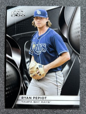 2025 Topps Chrome Black Ryan Pepiot Base #143 Tampa Bay Rays