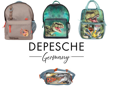 DEPESCHE- RUCKSACK  CROSSBAG  BAUCHTASCHE - DINO WORLD - T-REX - AUSWAHL#NEU OVP