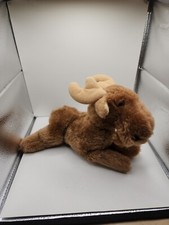R. Dakin Moose Plush 1978 Rare Stuffed Brown Toy Animal 8"