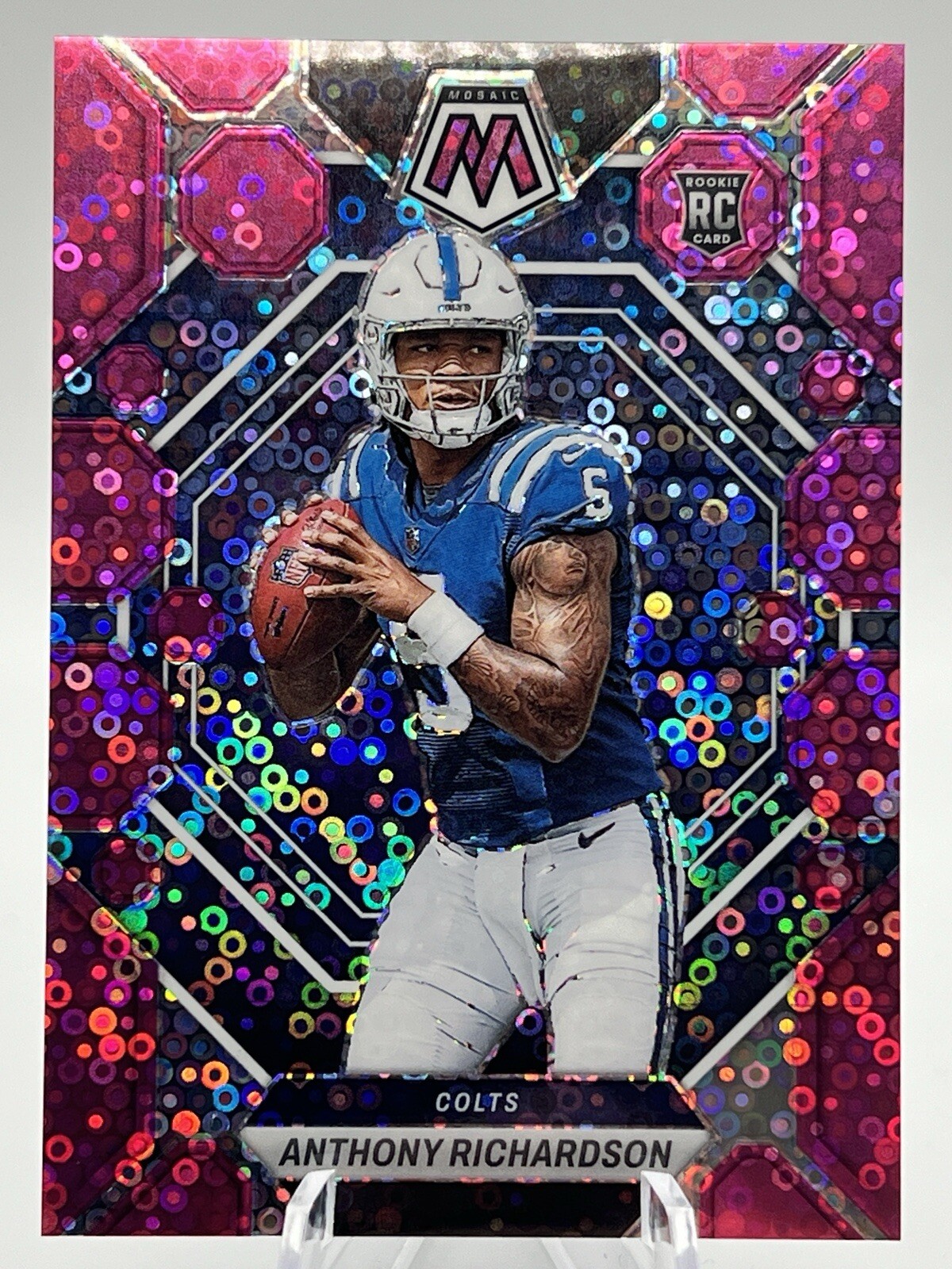 Anthony Richardson RC 2023 Mosaic Pink No Huddle #282 Rookie 3/20 PSA 9 Mint!