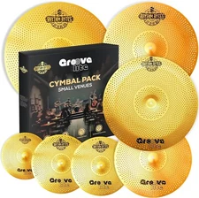 7-Piece Groove Lite Small Venue Drum Cymbal Set w/ Medium Noise & Premium Sound