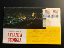 Old Vintage "ATLANTA -GEORGIA" Fold Out Views. Made in USA