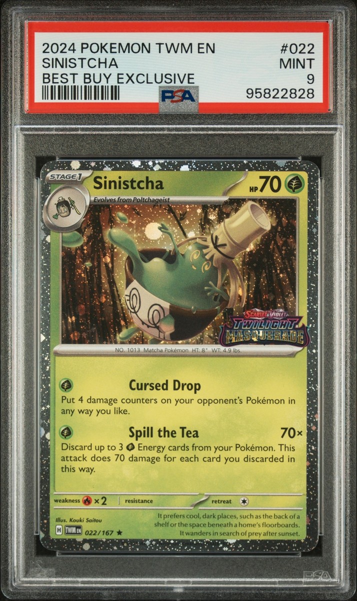 2024 POKEMON TWILIGHT MASQUERADE TWM #022 SINISTCHA BEST BUY STAMP PSA 9 POP 31 | eBay 2024 POKEMON TWILIGHT MASQUERADE TWM #022 SINISTCHA BEST BUY STAMP PSA 9 POP 31 | eBay