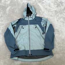 Haglofs Goretex Paclite Waterproof Blue Jacket Women's Size S Uk 10