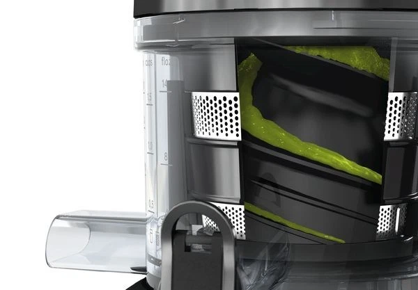 Bosch MESM500W - Exprimidor lento - Blanco/Negro Foto 4 de 4