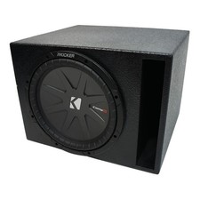 Universal Car Stereo Rhino Coated Ported 10" Kicker CompR CWR10 Sub Box 2 Ohm