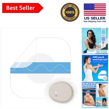 Long-Lasting Transparent Dexcom G7 Over Patches - 100 Count Waterproof Tape