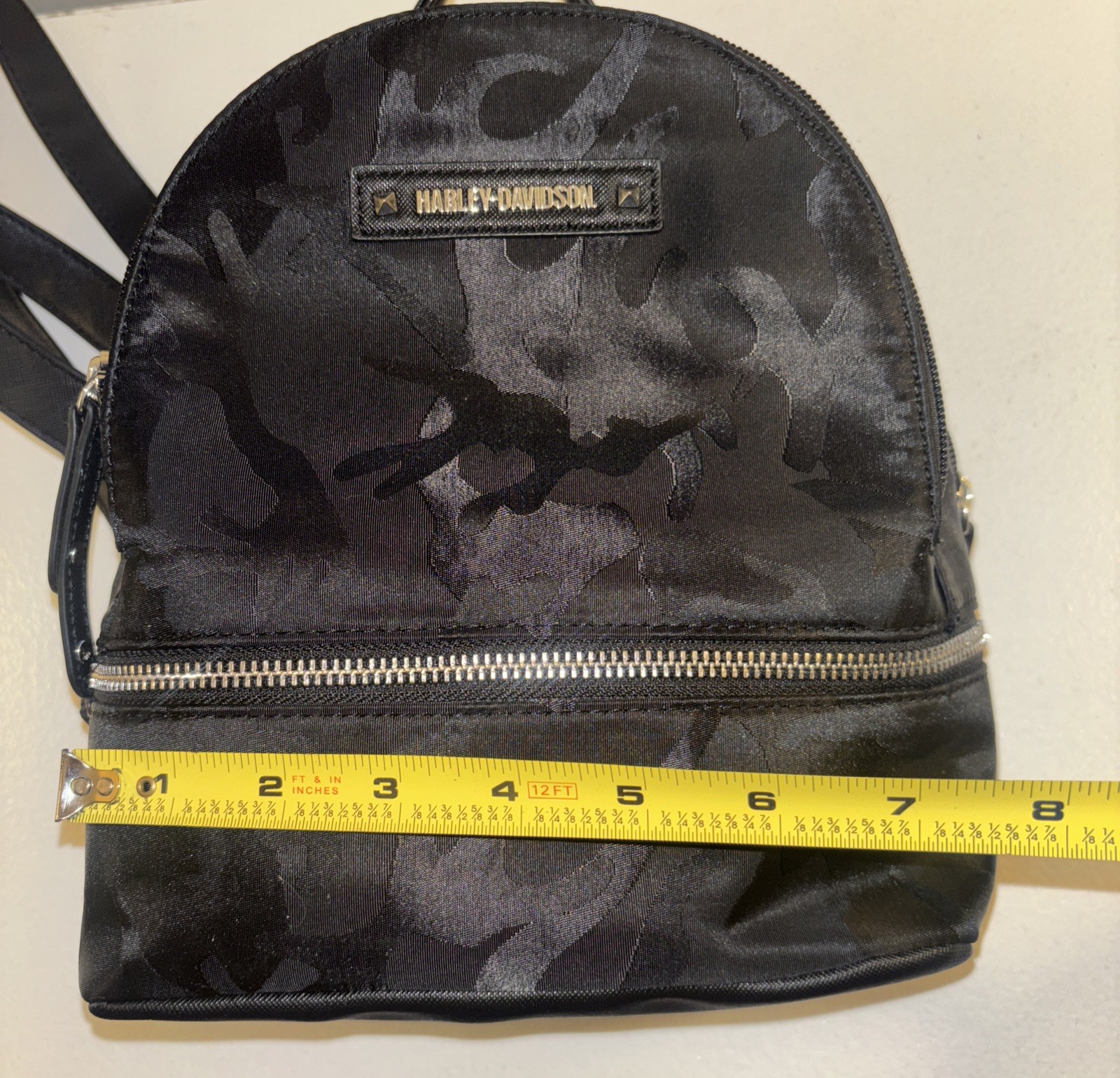 Harley Davidson Black Mini Backpack Black Camoufl… - image 11