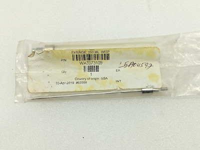 Waters WAT073109 Syringe, 250 uL with Shrink Plunger