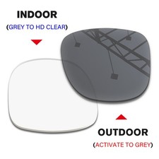 Transition Replacement Lenses for Ray-Ban RB4165 54mm Sunglasses-Clear to Grey