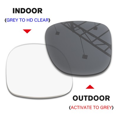 Transition Replacement Lenses for Ray-Ban RB4165 54mm Sunglasses-Clear to Grey